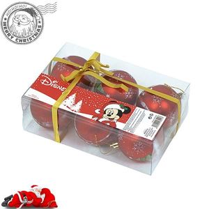 Set 6 globuri brad Craciun Mickey Mouse 8 cm imagine