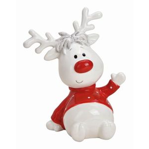 Rudolph Ren nas rosu decorativ Craciun 17 cm imagine