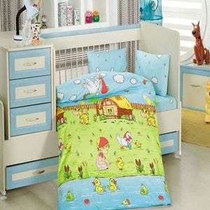 Lenjerie de pat 4 piese Altinbasak baby dream garden imagine