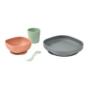 Set de masa silicon Beaba 4 piese Mineral imagine