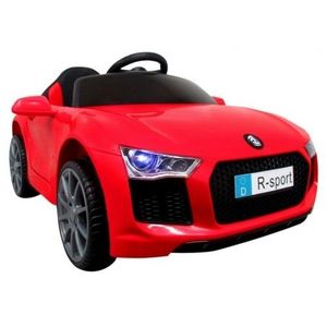 Masinuta electrica R-Sport cu telecomanda si scaun din piele Cabrio B4 628 rosie imagine