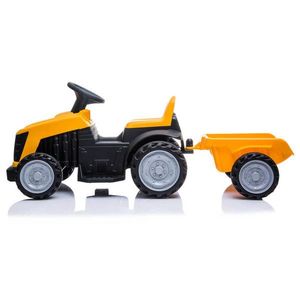 Tractor electric cu remorca pentru copii TR1908T galben imagine