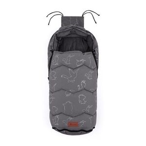 Sac de iarna PetiteMars impermeabil pentru carucior 4 in 1 universal 82x49 cm Warmy gri imagine