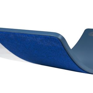 Placa de echilibru din lemn pentru copii cu fetru presat blue MeowBaby Balance board imagine