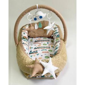 Babynest Plush MyKids 0190 Train Beige imagine