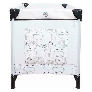 Patut pliant FreeON cu doua nivele Safari 120x60 cm white-black imagine