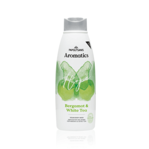 Gel de dus 100 vegan Aromatics Hope cu parfum de bergamota si ceai alb cu prebiotice vit E si aloe 600ml imagine