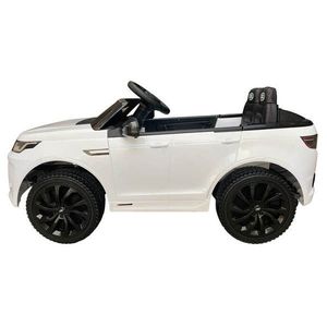 Masinuta electrica cu scaun de piele Land Rover Discovery BBH-023 alb imagine