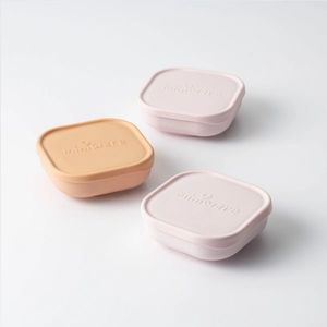 Set 3 boluri pentru hrana bebelusi Miniware Snack Bowl Cotton Candy+Toffee+Vanilla imagine