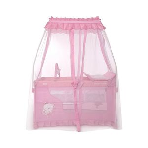 Patut pliabil stil baldachin Magic Sleep cu accesorii Mellow Rose Ballerina Bear imagine