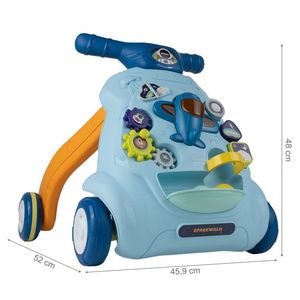 Antepremergator cu activitati educative Avion Blue imagine