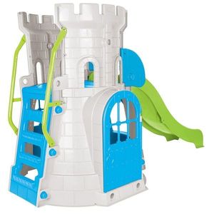 Spatiu de joaca cu tobogan Pilsan Castle Slide Green imagine