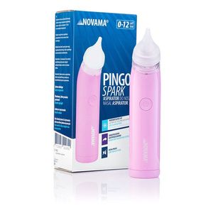 Aspirator nazal electric Novama Pingo Spark pentru copii 0-12 ani roz pastel imagine