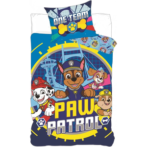 Set lenjerie pat copii Paw Patrol One Team 100x135 + 40x60 SunCity imagine