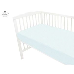 Cearceaf cu elastic MimiNu pentru patut 120X60 cm Light Blue imagine