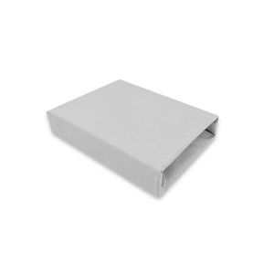 Cearceaf cu elastic Qmini pentru patut 90x40 cm din bumbac Gray imagine