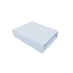 Cearceaf cu elastic Qmini pentru patut 90x40 cm din bumbac jersey Blue imagine