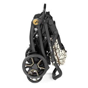 Carucior 3 in 1 Peg Perego Book SLK 0 - 22 kg Graphic Gold negru bej i-Size imagine