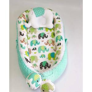 Babynest Plush MyKids 0154 Elephant Blue imagine