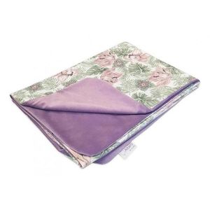 Patura pentru copii Klups Velvet Kids Summer Pink Flowers G013 imagine