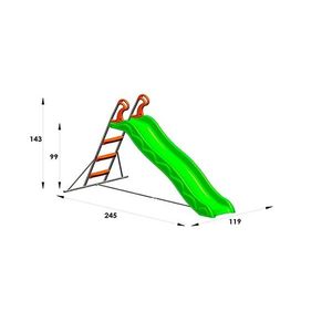 Tobogan cu scara Danu 215 cm imagine