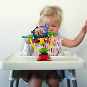 Jucarie Playgro pentru scaunul de masa cu ventuza High chair Spinning Toy 19.5 cm imagine