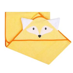 Prosop de baie cu gluga cu urechi din bumbac 80x80 cm Yellow Fox imagine