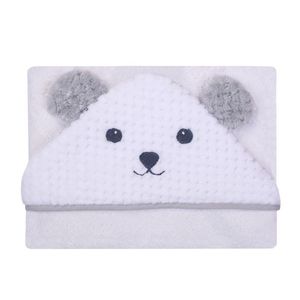 Prosop de baie cu gluga Soft brodata 100x100 cm White Bear imagine