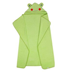 Prosop din bumbac cu gluga 120x100 cm Green Frog imagine