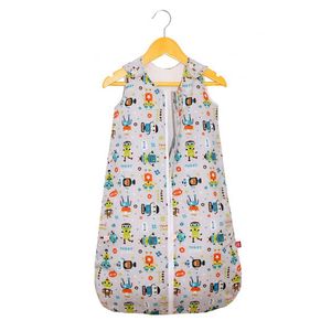 Sac de dormit copii 2.5 tog KidsDecor Robot Friends din bumbac 140 cm imagine