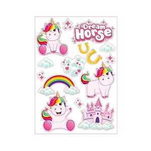 Set stickere perete Toi-Toys 3D Unicorn Dream Horse imagine