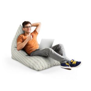 Fotoliu Puf Bean Bag tip Lounge motiv frunze verticale imagine