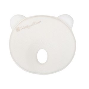 Pernuta memory pentru formarea capului KikkaBoo Airknit Bear White imagine