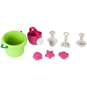 Set pentru nisip galetusa cu stropitoare si 5 accesorii Verde imagine