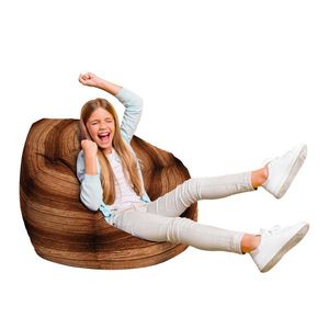 Fotoliu Puf Bean Bag tip Para L lemn maro imagine