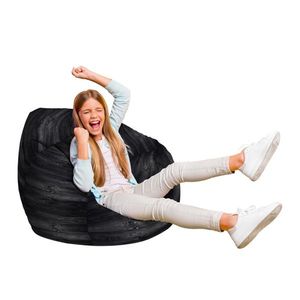 Fotoliu Puf Bean Bag tip Para L lemn negru imagine