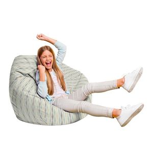 Fotoliu Puf Bean Bag tip Para L motiv frunze verticale imagine