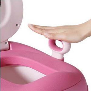 Olita cu adaptor moale si manere Little Mom Bow Pink imagine