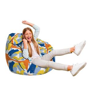 Fotoliu Puf Bean Bag tip Para L abstract retro imagine