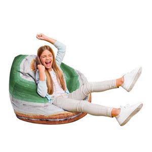 Fotoliu Puf Bean Bag tip Para L lemn vopsit imagine