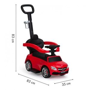 Masinuta de impins cu maner Ecotoys Mercedes 639 Rosu imagine