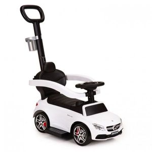 Masinuta de impins cu maner Ecotoys Mercedes 639 Alb imagine