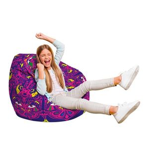 Fotoliu Puf Bean Bag tip Para L psihedelic imagine