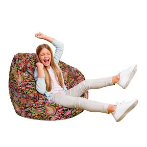 Fotoliu Puf Bean Bag tip Para L hippie peace imagine