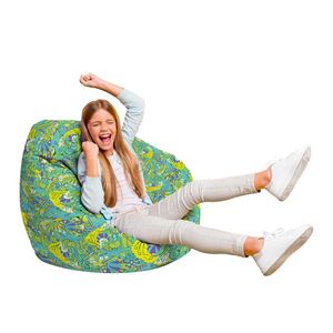 Fotoliu Puf Bean Bag tip Para L hippie turcoaz imagine