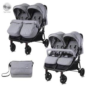 Carucior pentru gemeni Duo Cool Grey imagine