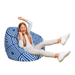 Fotoliu Puf Bean Bag tip Para L diamond blue imagine