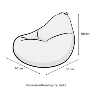 Fotoliu Puf Bean Bag tip Para L AmongUs black imagine