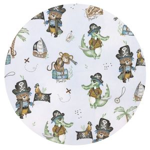 Paturica de infasat multifunctionala standard 75x75 cm Design Pirates Blue MimiNu imagine