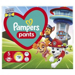 Scutece-chilotel Pampers Pants Patrula Catelusilor Marimea 5, 12-17 kg, 66 buc imagine